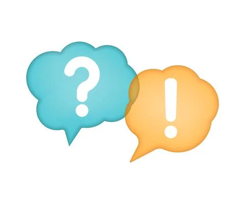 Question mark. Answer sign. Speech bubble. FAQ sign. Vector illustration. Stock Illustration