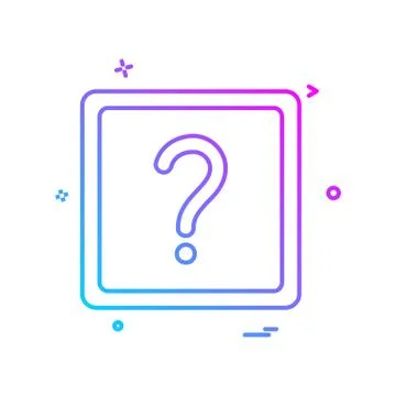 Question mark ask icon vector design Ilustración de archivo