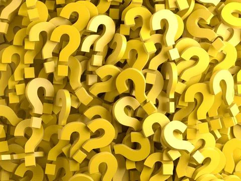 Question Mark Background 3D illustration Stock Illustration