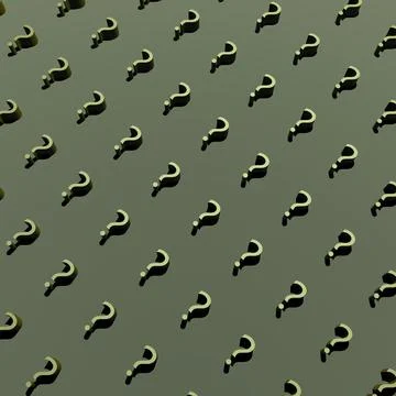 Question mark background design. Greenish abstract question. Question symbol. Stock Illustration