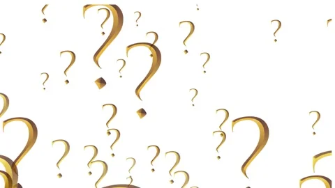 Question Mark Background. Flying Through Glowing Multiple Color Question Mark Stock Footage 261690854