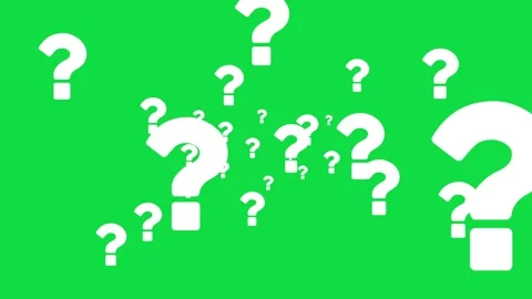 Question Mark Background. Flying Through Glowing Question Mark. Video stock 332750920