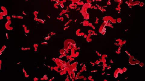 Question Mark Background Loop Animation Stock Footage 343280509