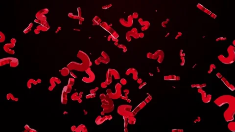 Question Mark Background Loop Stock Footage 343280502