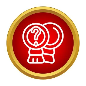 Question mark on badge concept for challenge and solution イラスト素材