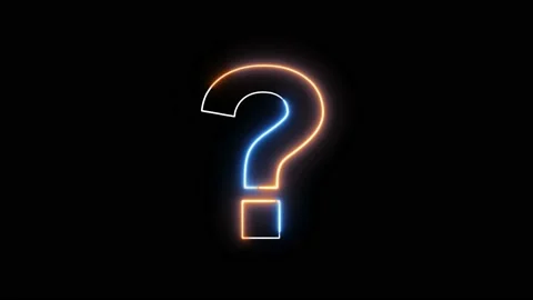 Question mark on black background Stock Footage 147999139