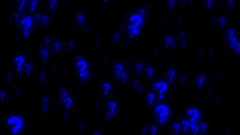 Question Mark Blue Color Stock Footage 291960585