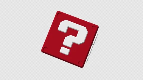 Question Mark Box Looped With Alpha Видео 346742311