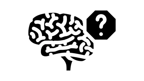 Question mark brainstorm glyph icon animation Stock Footage 326738539