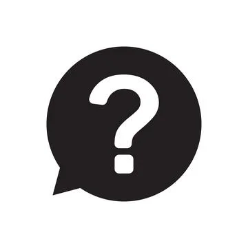 Question Mark in bubble icon vector for graphic design, logo, web site, socia Stock Illustration