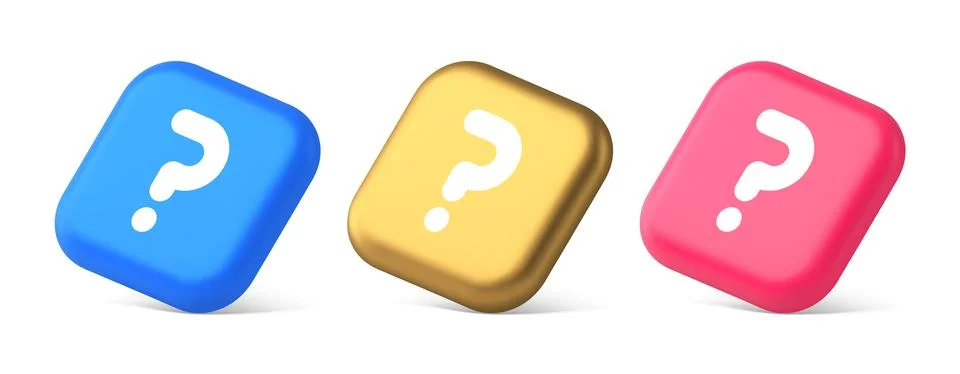 Question mark button advise attention answer FAQ point internet info suppor.. Illustrazione stock
