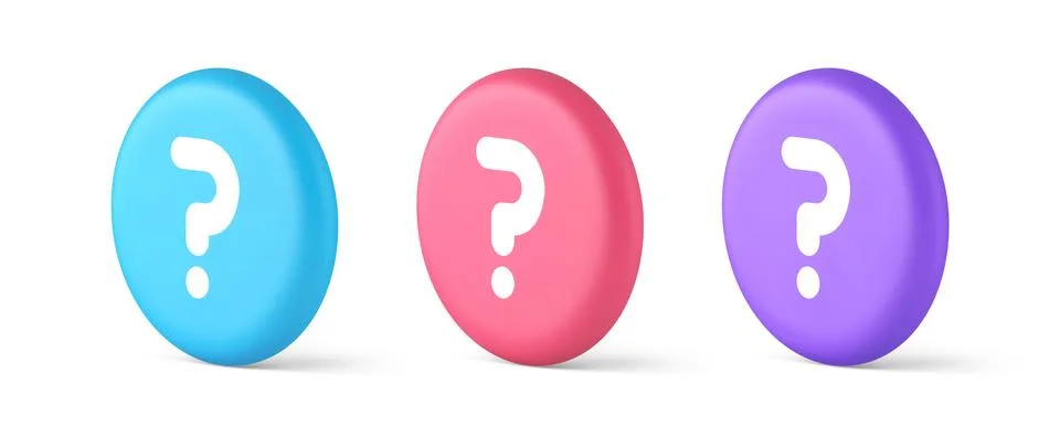 Question mark button advise attention answer FAQ point internet info support  Stock Illustration