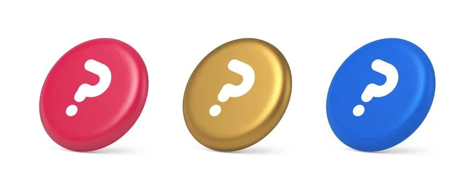 Question mark button advise attention answer FAQ point internet info suppor.. Stock Illustration