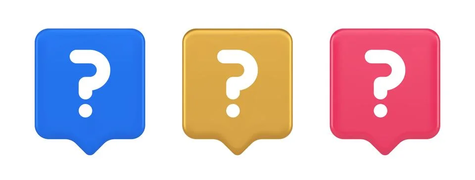 Question mark button advise attention answer FAQ point internet info support  Illustrazione stock
