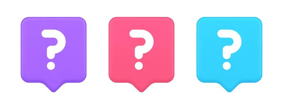 Question mark button advise attention answer FAQ point internet info support  Illustrazione stock