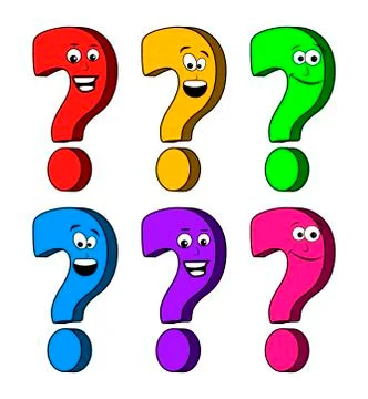 Question mark cartoon vector symbol icon design. Stock Illustration