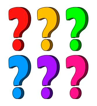 Question mark cartoon vector symbol icon design. Stock Illustration