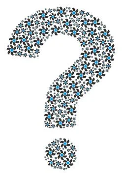 Question Mark Collage of Rotor Icons Stock Illustration