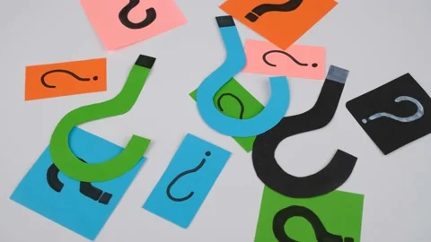 Question mark colorful Stock Footage 237738761