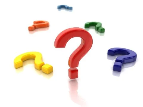 Question mark colorful Stockillustratie