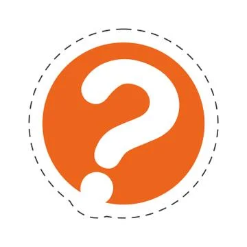 Question mark communication image Stock Illustration
