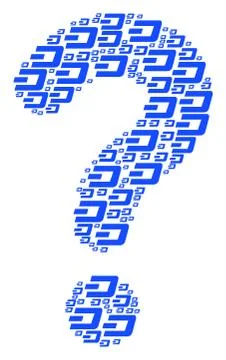 Question Mark Composition of Dash Currency Icons 스톡 일러스트