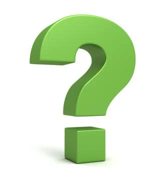 Question mark concept 3d illustration Ilustração Stock