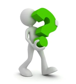 Question mark concept 3d illustration 库存插图