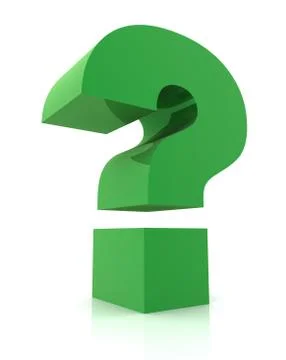 Question mark concept 3d illustration Stock Illustration