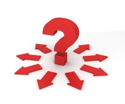 Question mark concept 3d illustration 库存插图