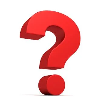 Question mark concept 3d illustration Stock Illustration