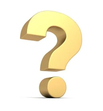 Question mark concept  3d illustration Ilustração Stock