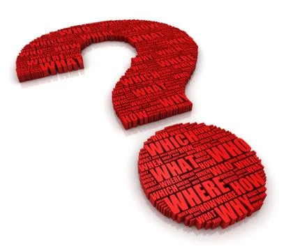 Question mark concept  3d illustration イラスト素材