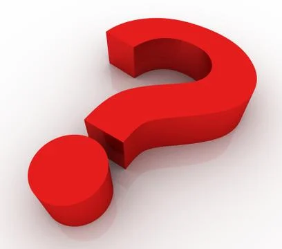 Question mark concept illustration Stock Illustration