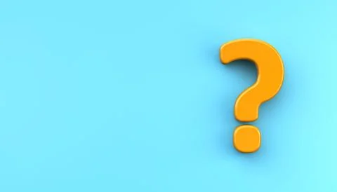 Question mark concept. Problem solution or answer icon on blue background. Stock Illustration