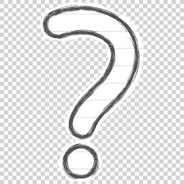 Question mark doodle Illustrazione stock