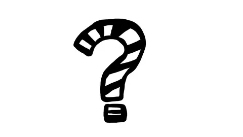 Question Mark Doodle Scribble Animation Cartoon 4K Video stock 72442846
