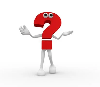 Question mark drawn. Stock Illustration