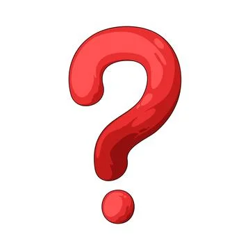 Question mark emoji illustration Stock Illustration