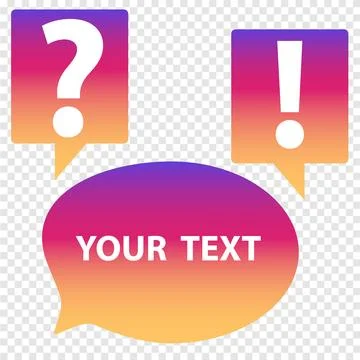 Question mark, exclamation mark, message icon Stock Illustration