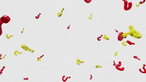 Question Mark Fall Stock-Footage 248542142