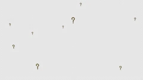 Question Mark Falling on Alpha Channel. Stock Footage 297949602