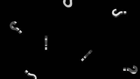 Question Mark Falling Down 2 Stock Footage 122909262
