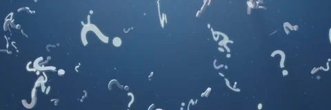 Question mark falling loop background Stock Footage 320874496