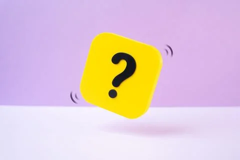 Question mark. FAQ and short answers. Communication and technical support con Stock Photos