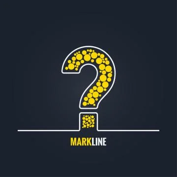 Question mark FAQ help background Stock Illustration