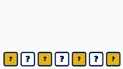 Question Mark FAQ Icon Row Set Stock Footage 343518870