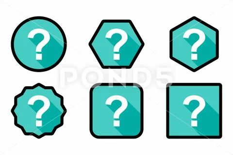 Question mark, FAQ sign, Help symbol, vector mark symbols light blue ...