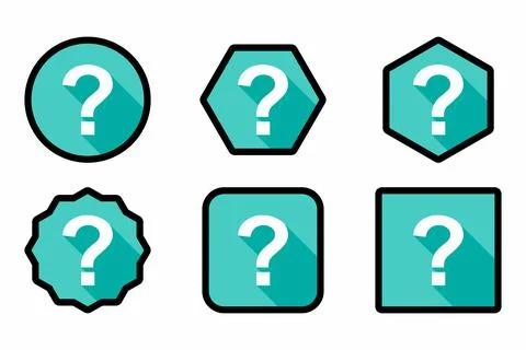 Question mark, FAQ sign, Help symbol, vector mark symbols light blue style. B Stock Illustration