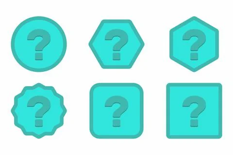 Question mark, FAQ sign, Help symbol, vector mark symbols light blue style. Q Stock Illustration